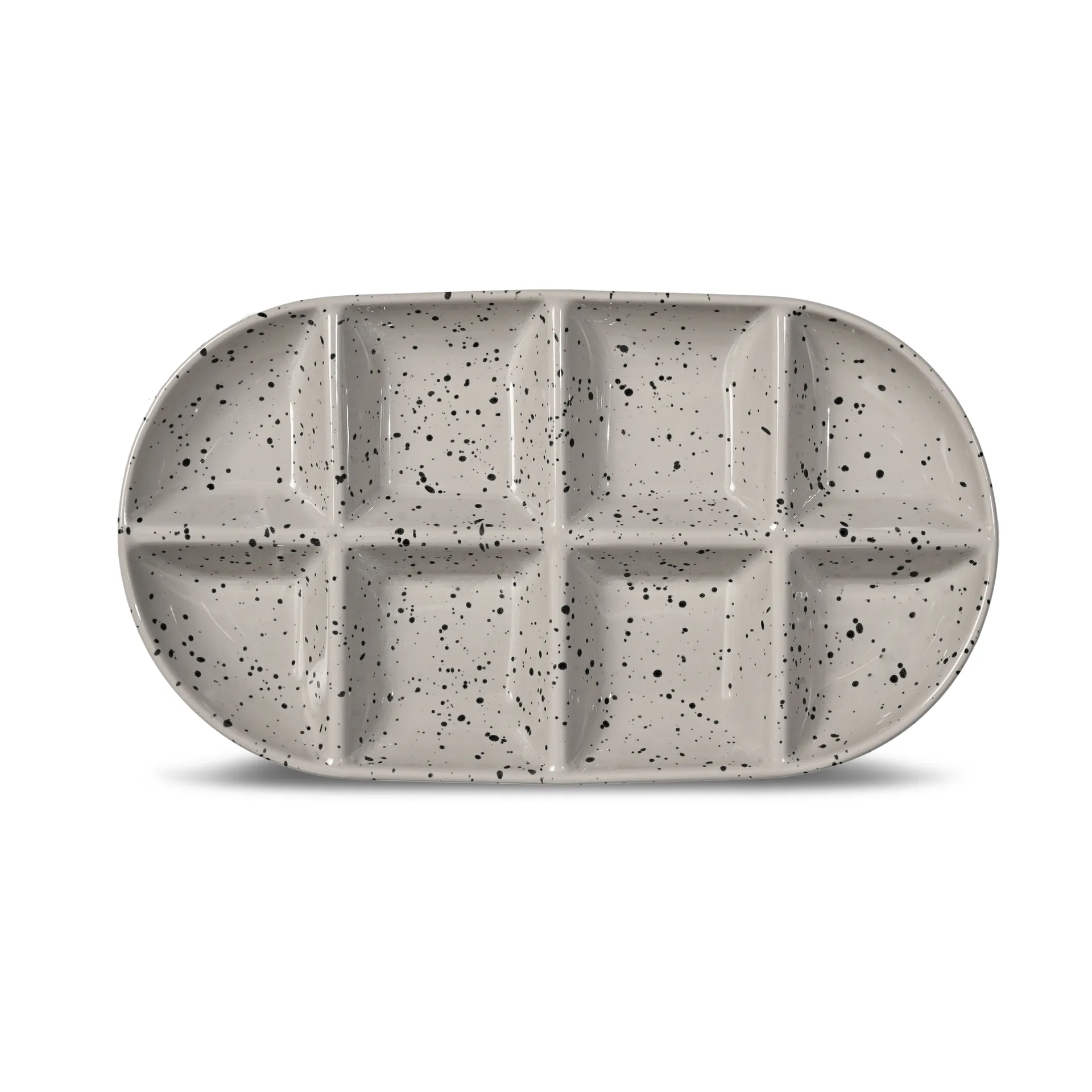 Ditte serveerschotel groot 20x36 cm, Grijs-zwart Sagaform