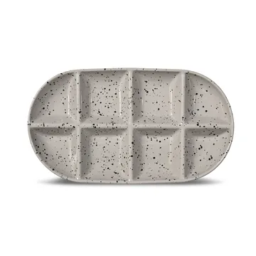 Ditte serveerschotel groot 20x36 cm - Grijs-zwart - Sagaform