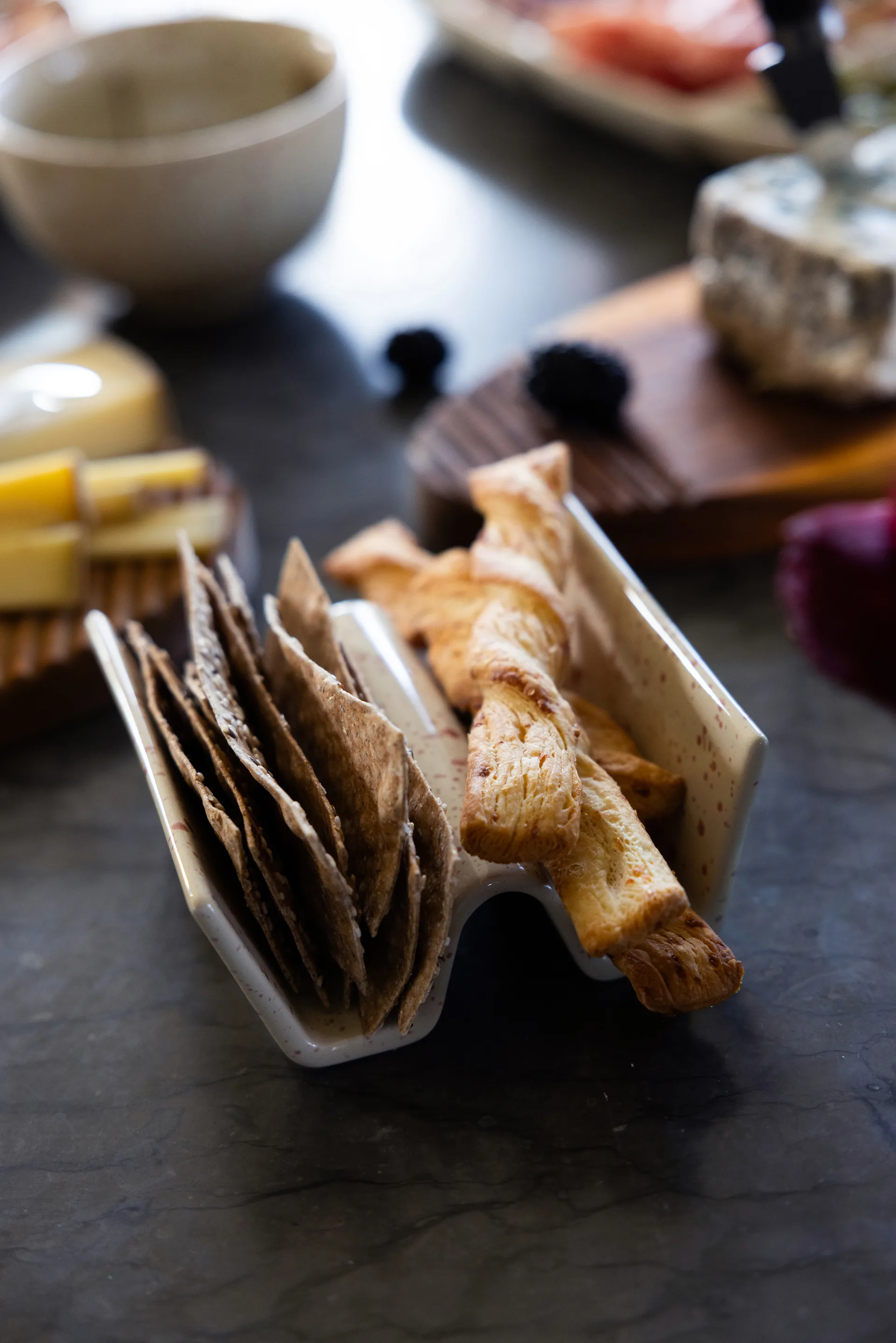 Ditte tacohouder 2-pack, Beige-wijnrood Sagaform