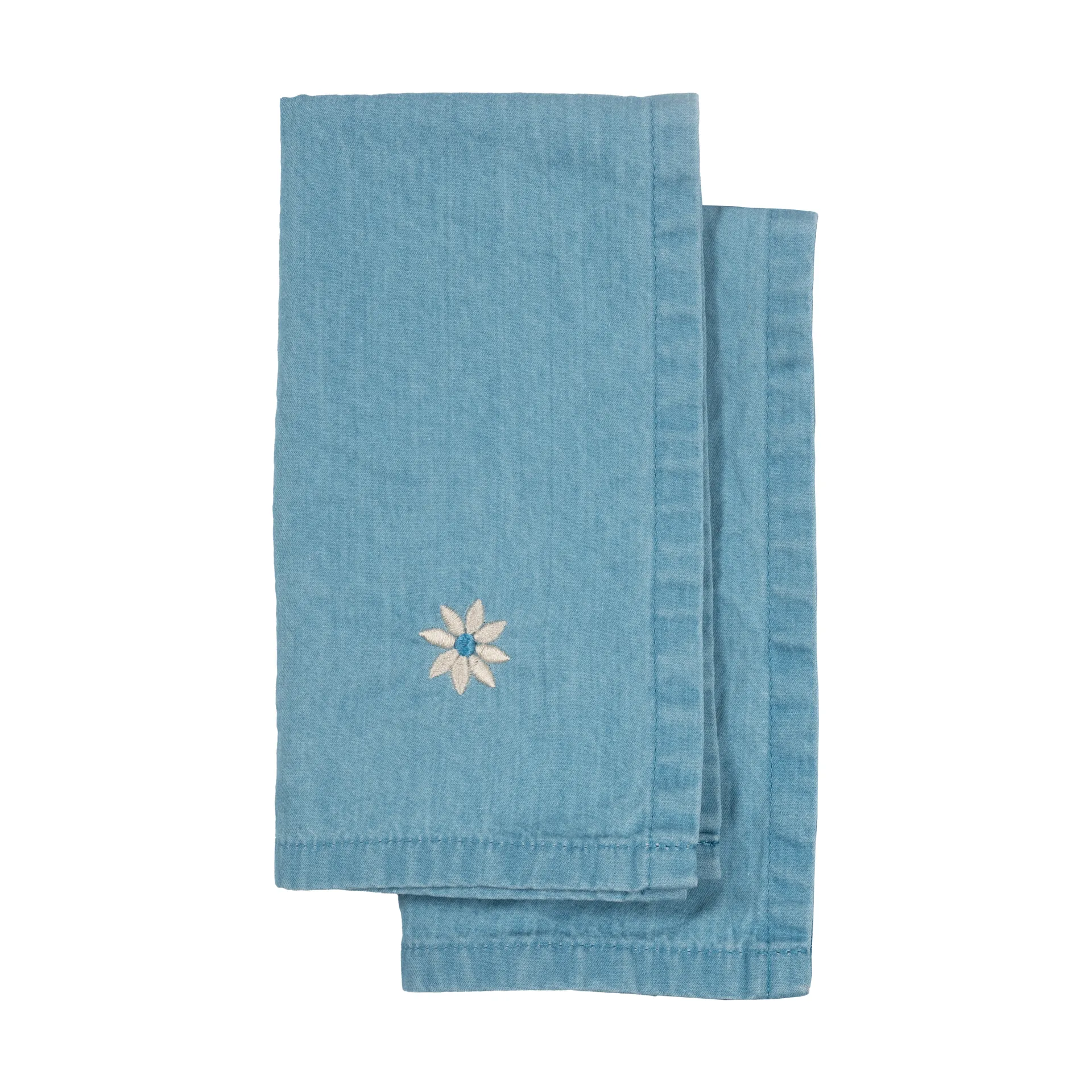 Eden denim theedoek 50x70 cm 2-pack, Blauw Sagaform