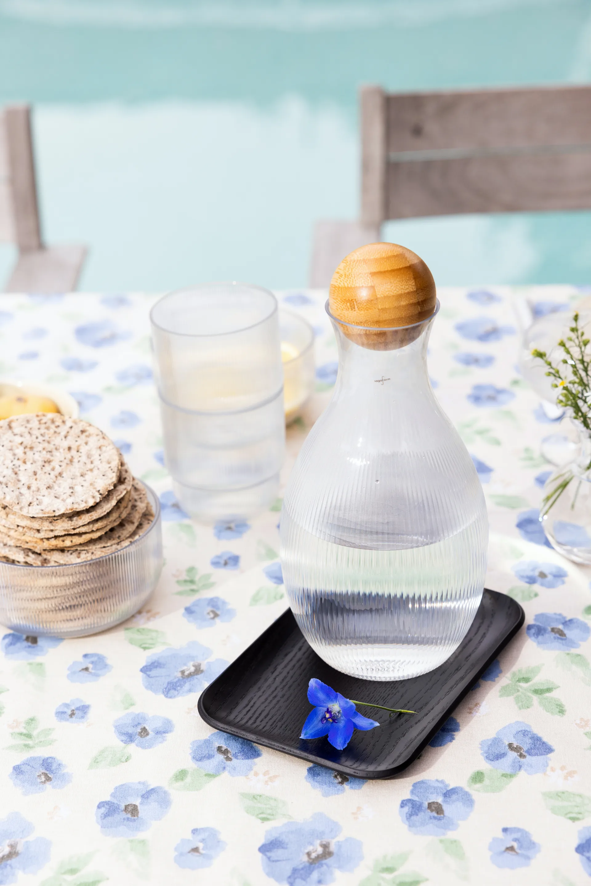 Eden gewaxte doek 150x250 cm, Blauw Sagaform