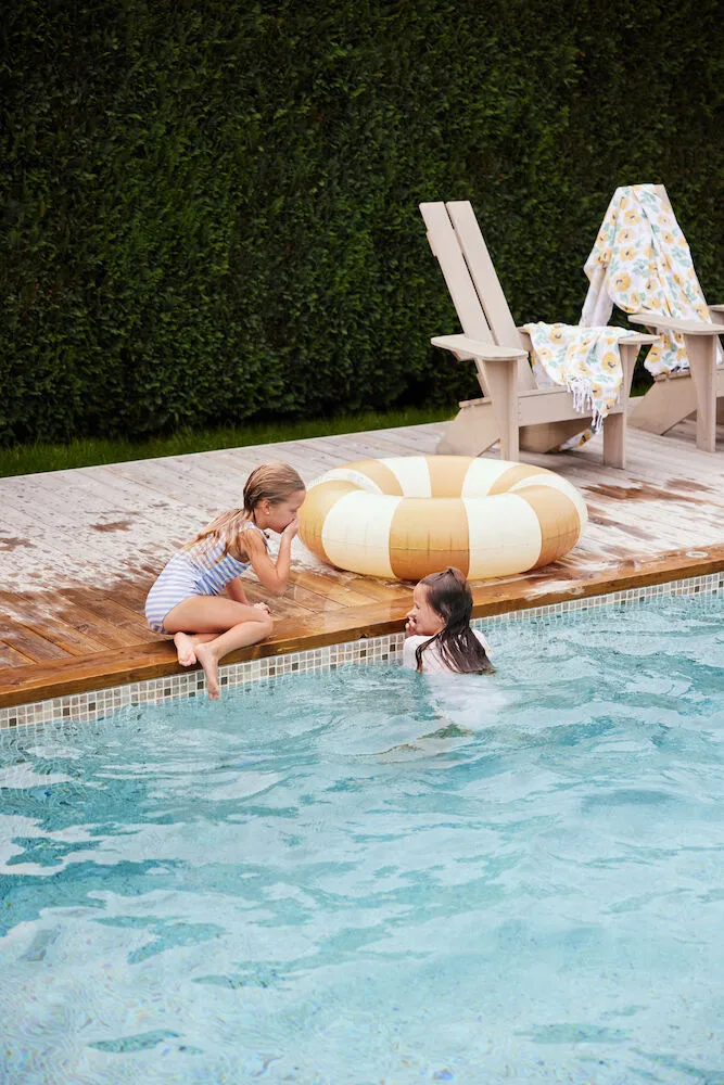 Eden hamam handdoek 90x170 cm, Gemengd geel Sagaform