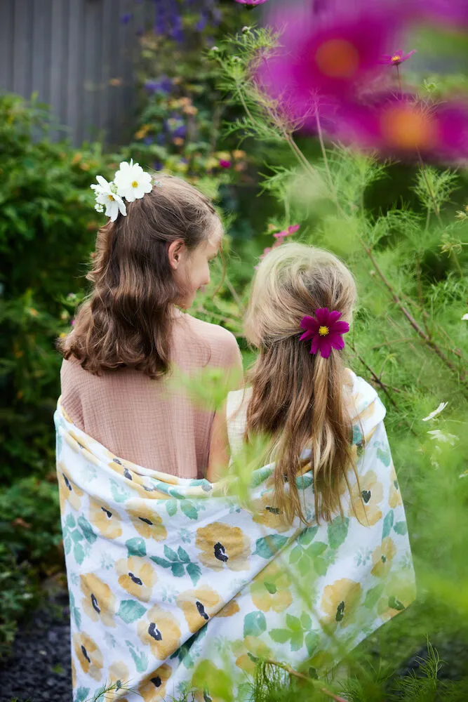 Eden hamam handdoek 90x170 cm, Gemengd geel Sagaform