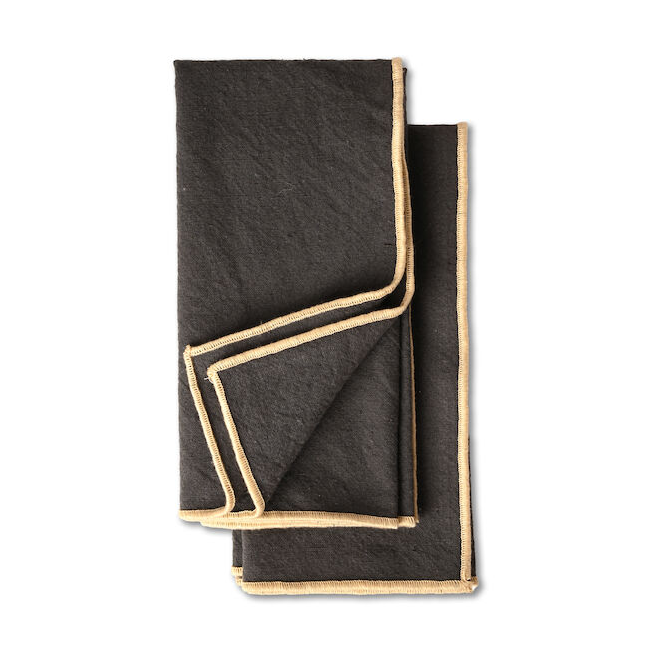 Sagaform Edith servet 45x45 cm 2-pack Grijs | Scandinavisch Interieur | Linnen & katoenen servetten | Grijs
