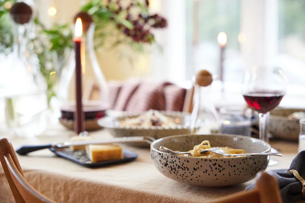 Edith tafelkleed 150x280 cm, Beige Sagaform