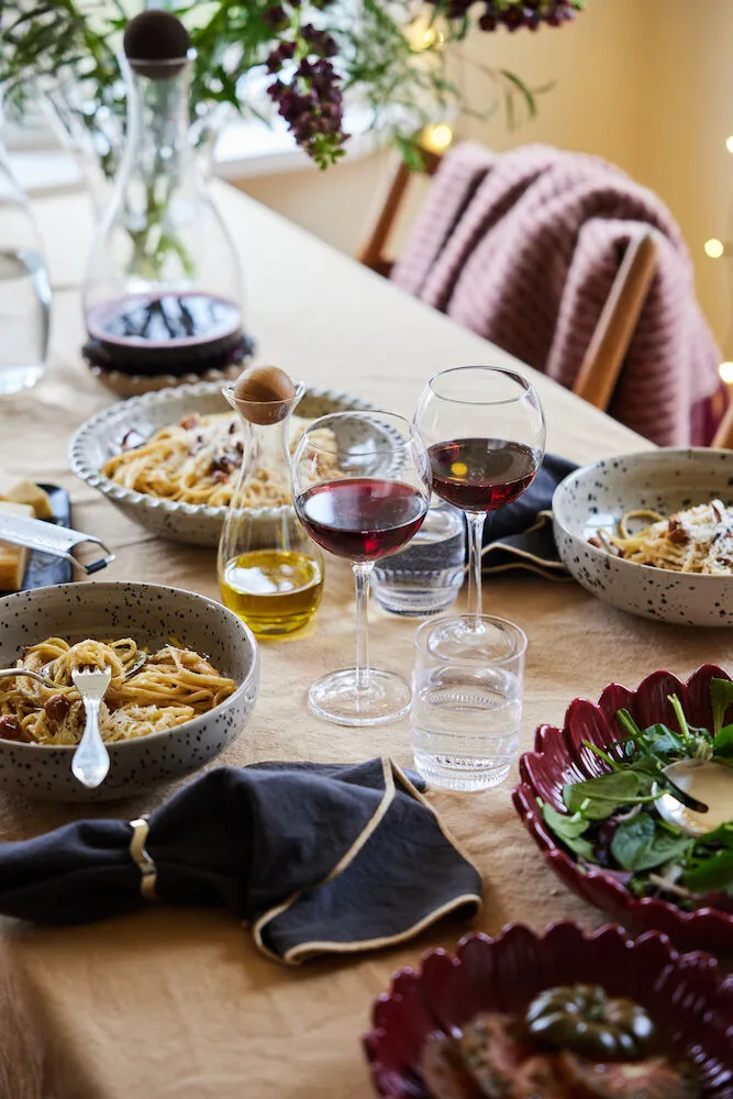 Edith tafelkleed 150x280 cm, Beige Sagaform