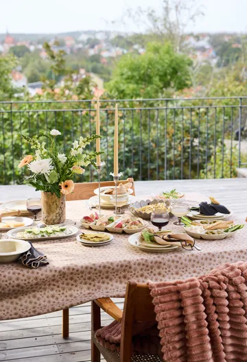 Edith tafelkleed 150x280 cm - Gemêleerd beige - Sagaform