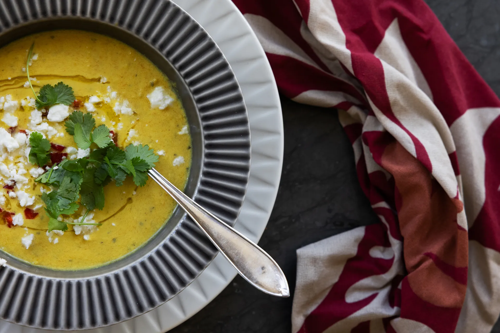 Edith theedoek 50x70 cm 2-pack, Wijnrood Sagaform