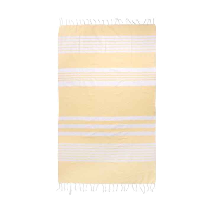 Ella hamam gestreepte handdoek 90x170 cm - Geel - Sagaform