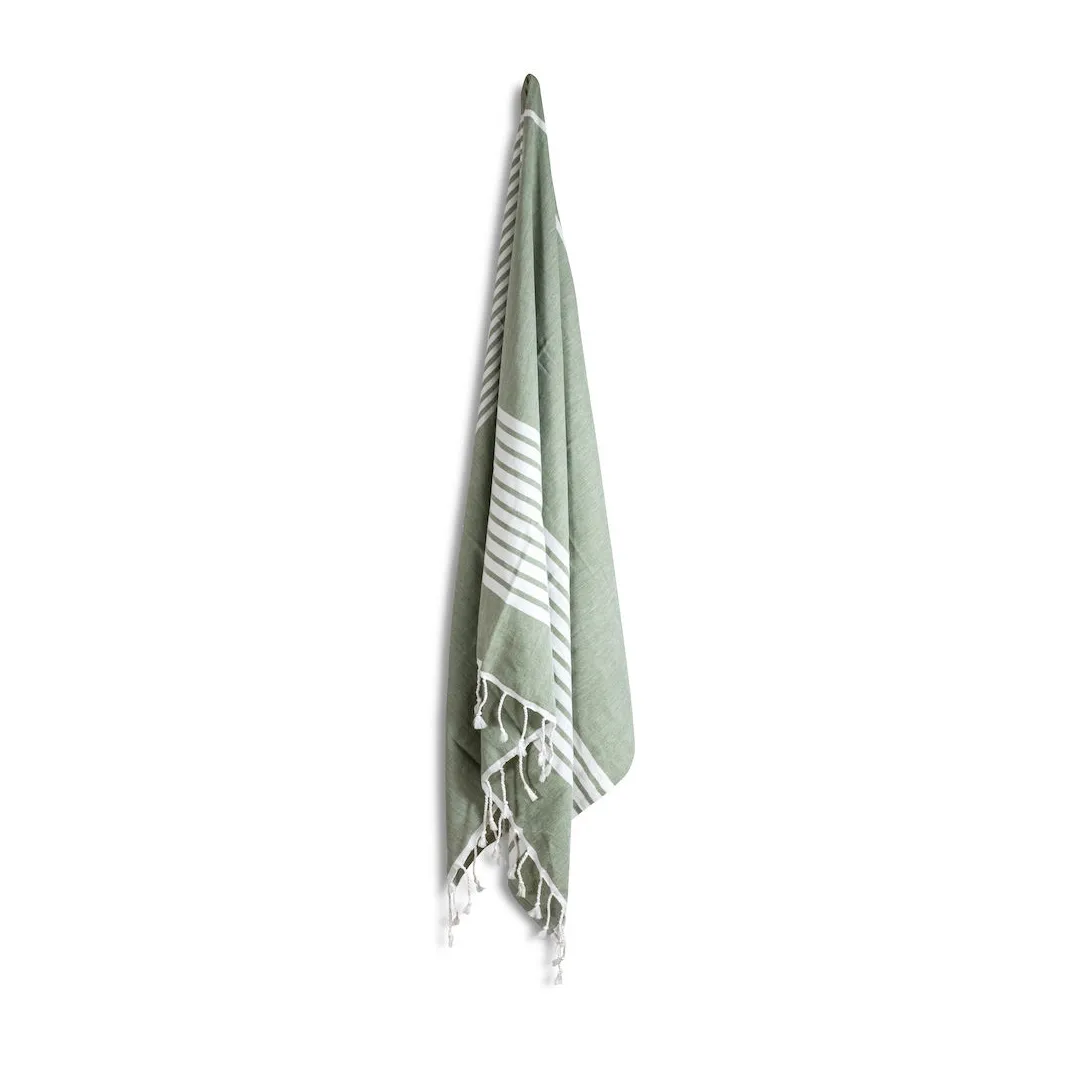 Ella Hamam handdoek 90x170 cm, Groen Sagaform