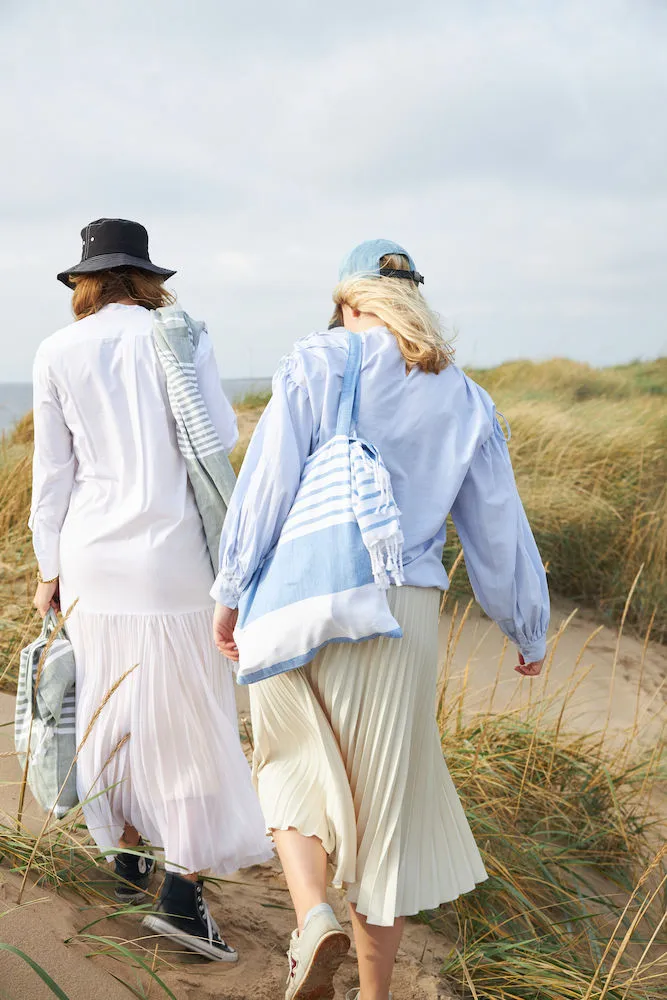 Ella Hamam handdoek 90x170 cm, Groen Sagaform