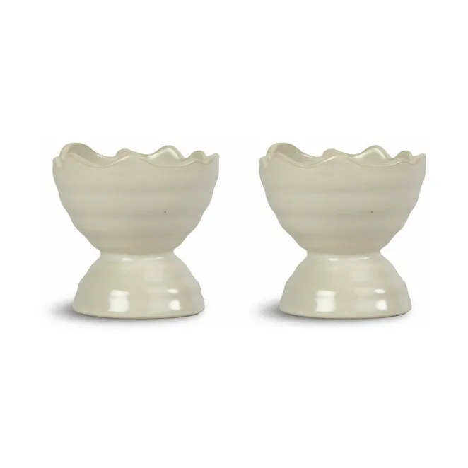 Ellen eierdopje 2-pack, crème wit Sagaform