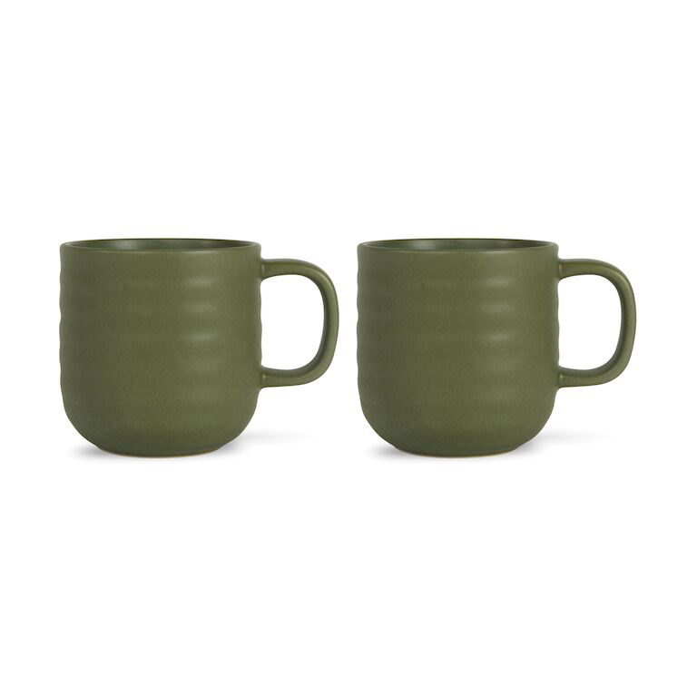 Sagaform Ellen mok 37 cl 2-pack Groen | Scandinavisch Interieur | Koffiekoppen | Groen