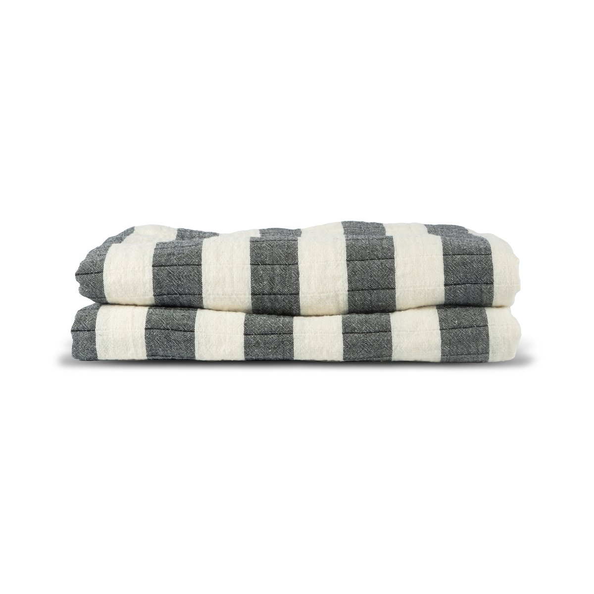 Sagaform Emilie plaid 130x170 cm Zwart-wit | Scandinavisch Interieur | Wollen dekens & spreien | Zwart