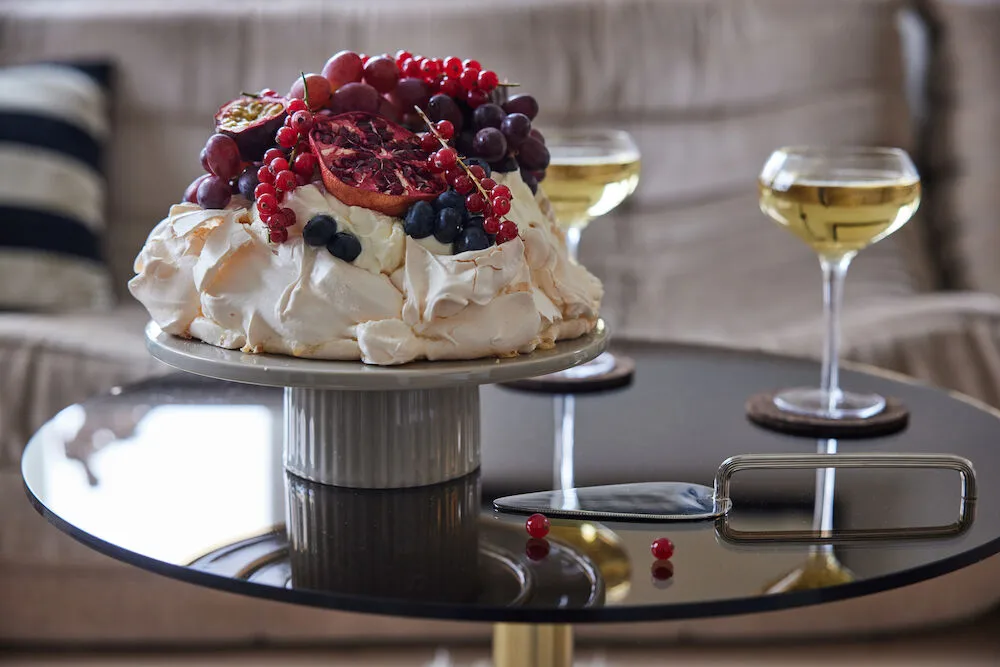 Flora taartschaal Ø25,5 cm, Beige Sagaform