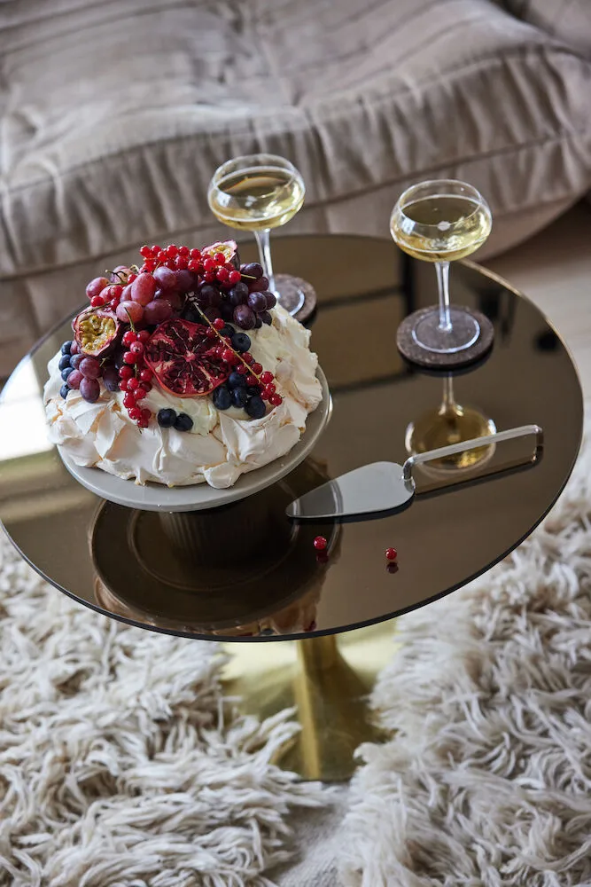 Flora taartschaal Ø25,5 cm, Beige Sagaform