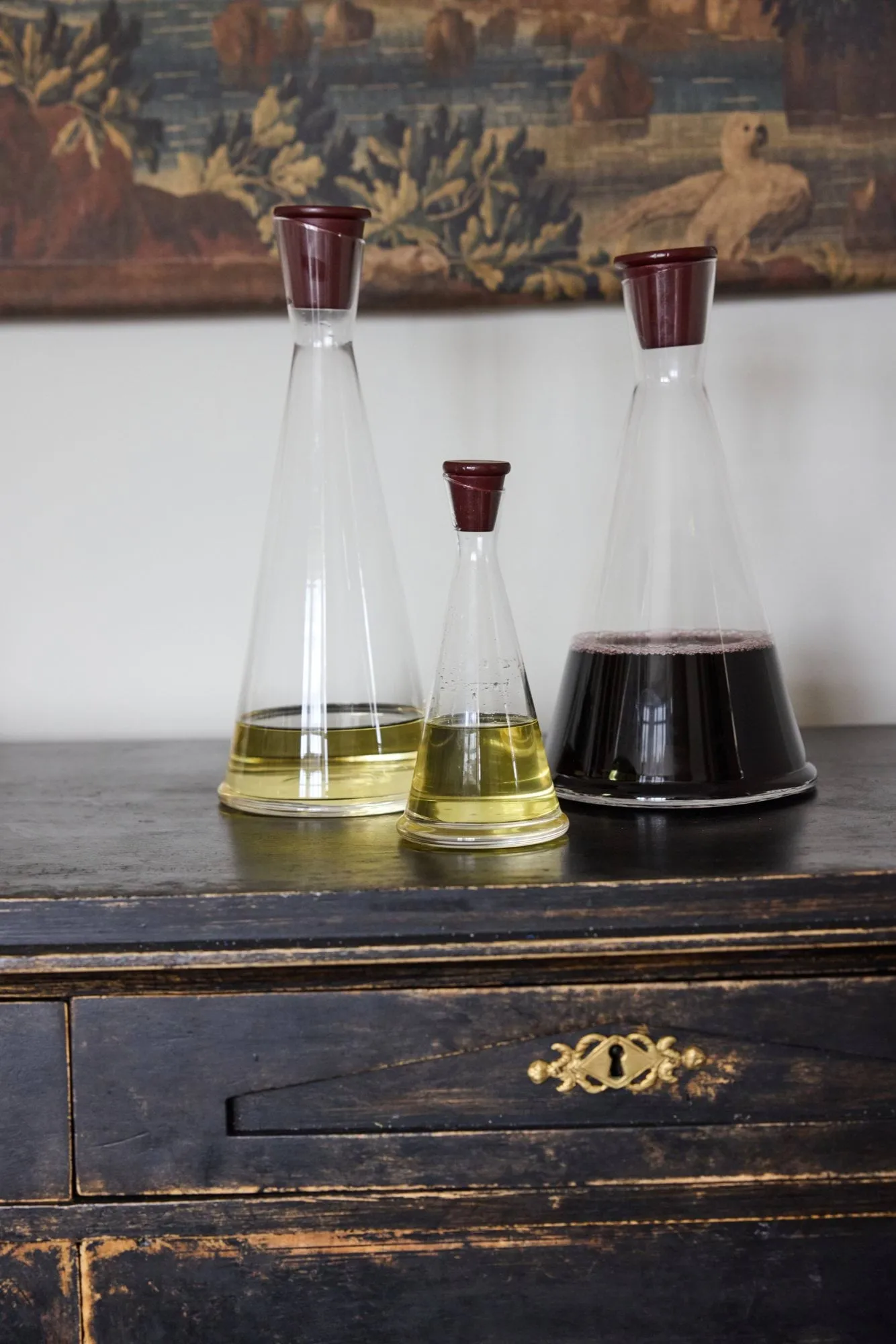 Gurken olie-/azijnkaraf, Helder-donkerrood, 25 cl Sagaform