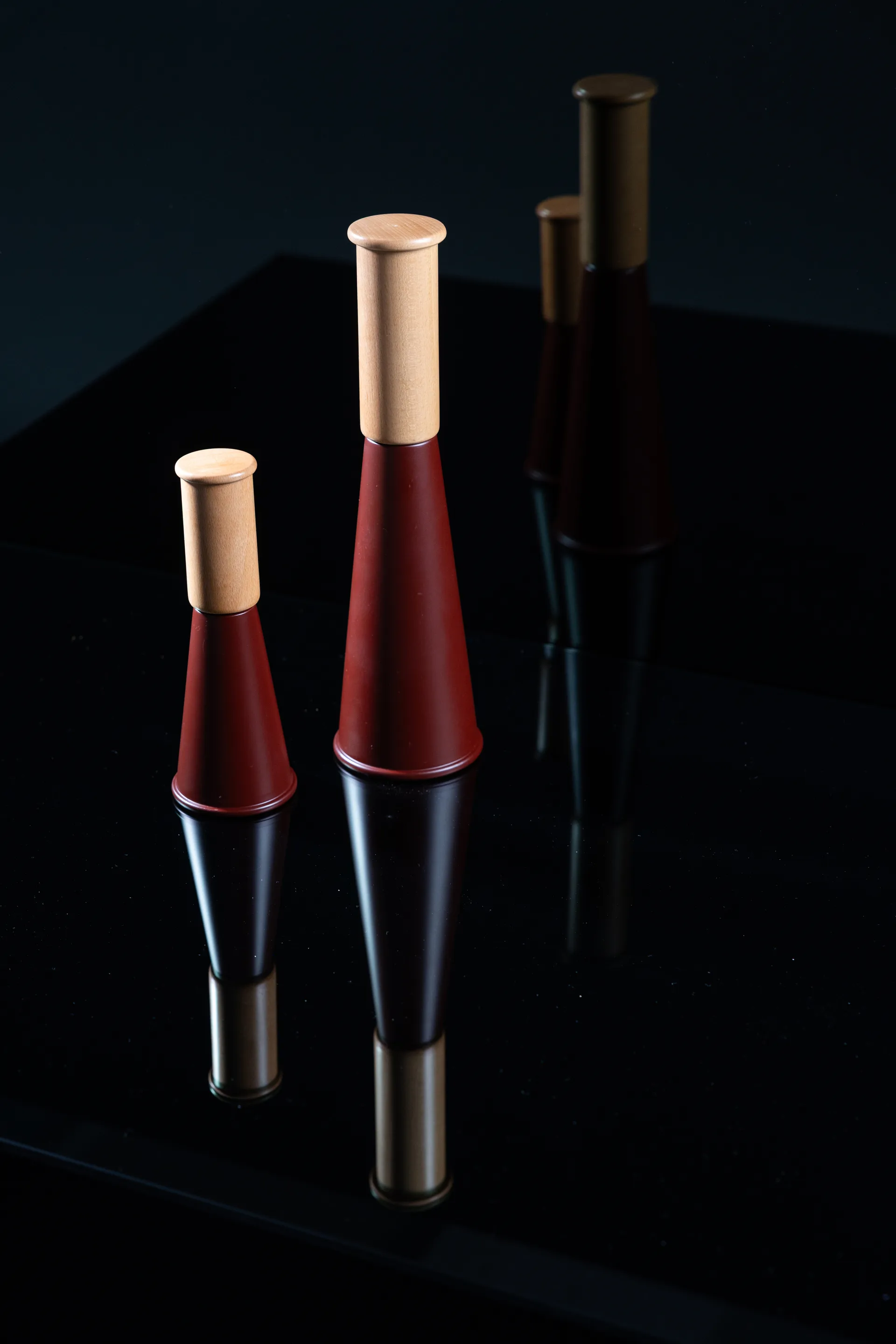 Gurken zout- en pepermolen groot 32 cm, Rood-bruin Sagaform