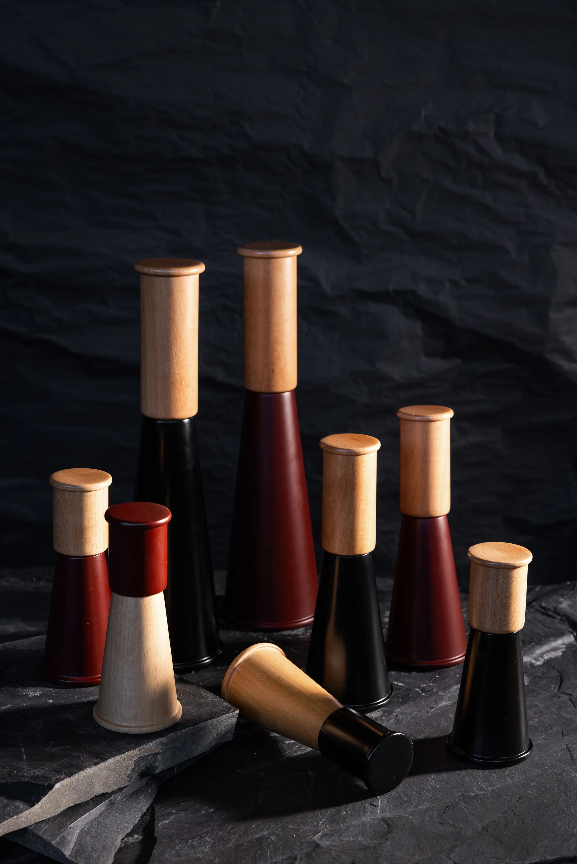 Gurken zout- en pepermolen groot 32 cm, Rood-bruin Sagaform