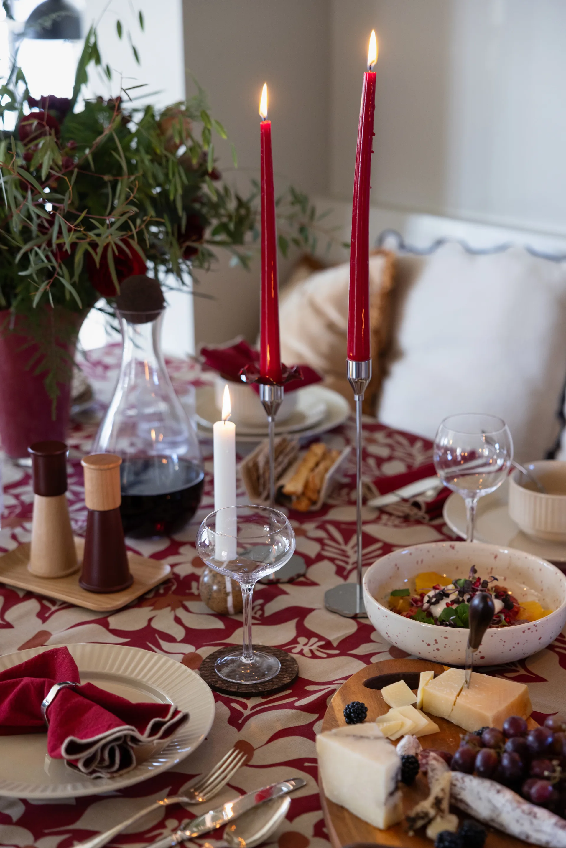 Gurken zout- en pepermolen klein 2 delen, Rood-bruin Sagaform