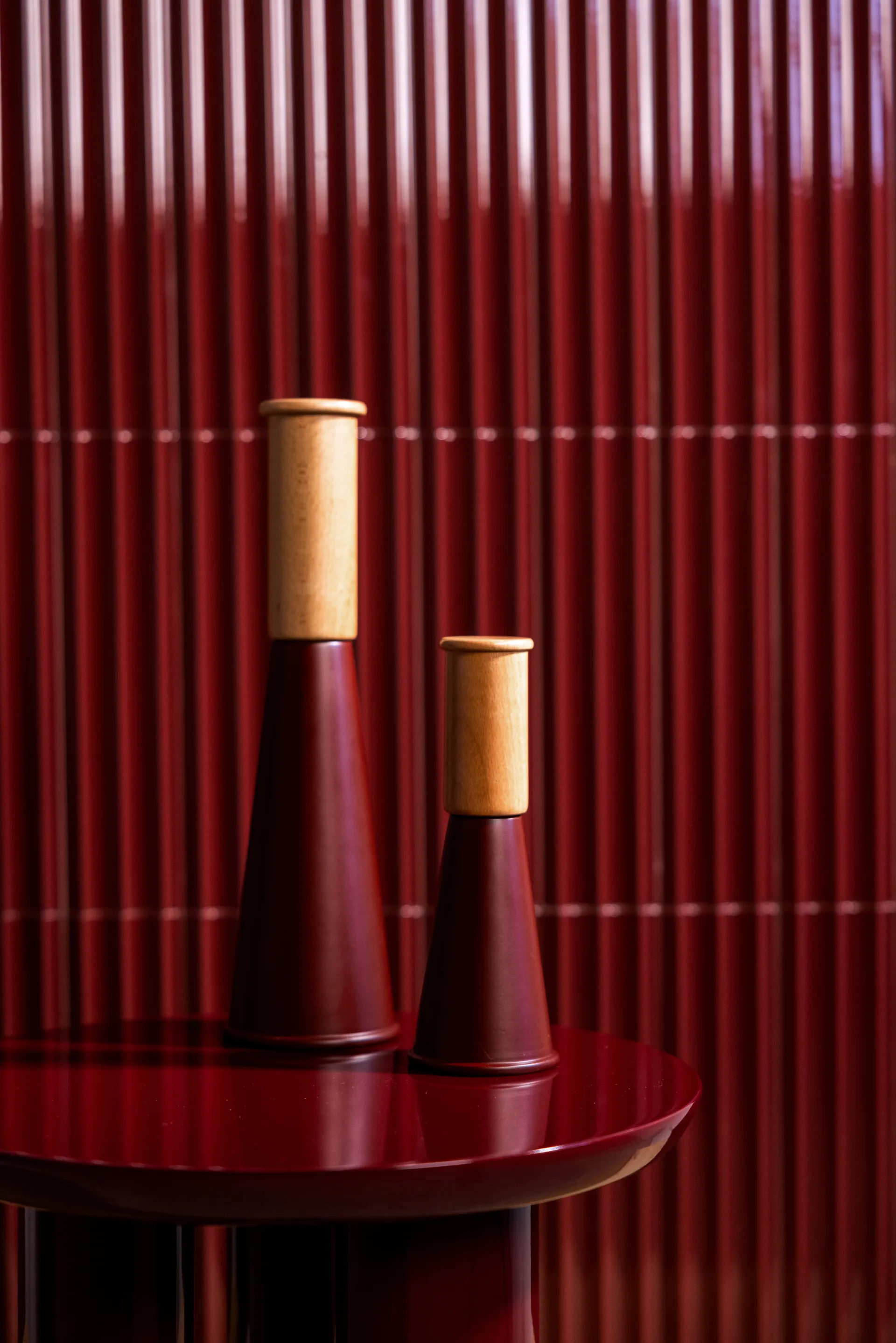 Gurken zout- en pepermolen medium 20,5 cm, Rood-bruin Sagaform