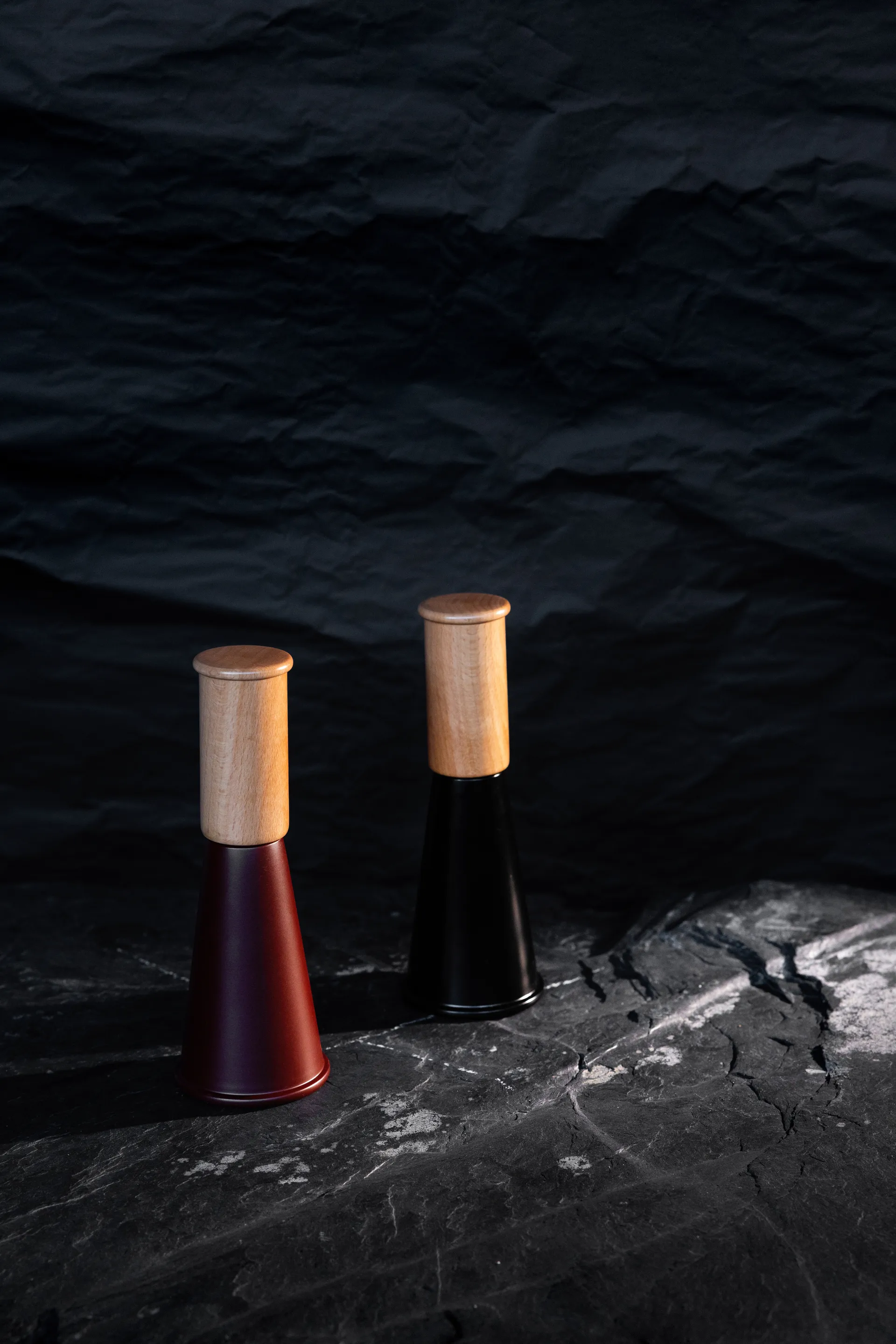 Gurken zout- en pepermolen medium 20,5 cm, Zwart-bruin Sagaform