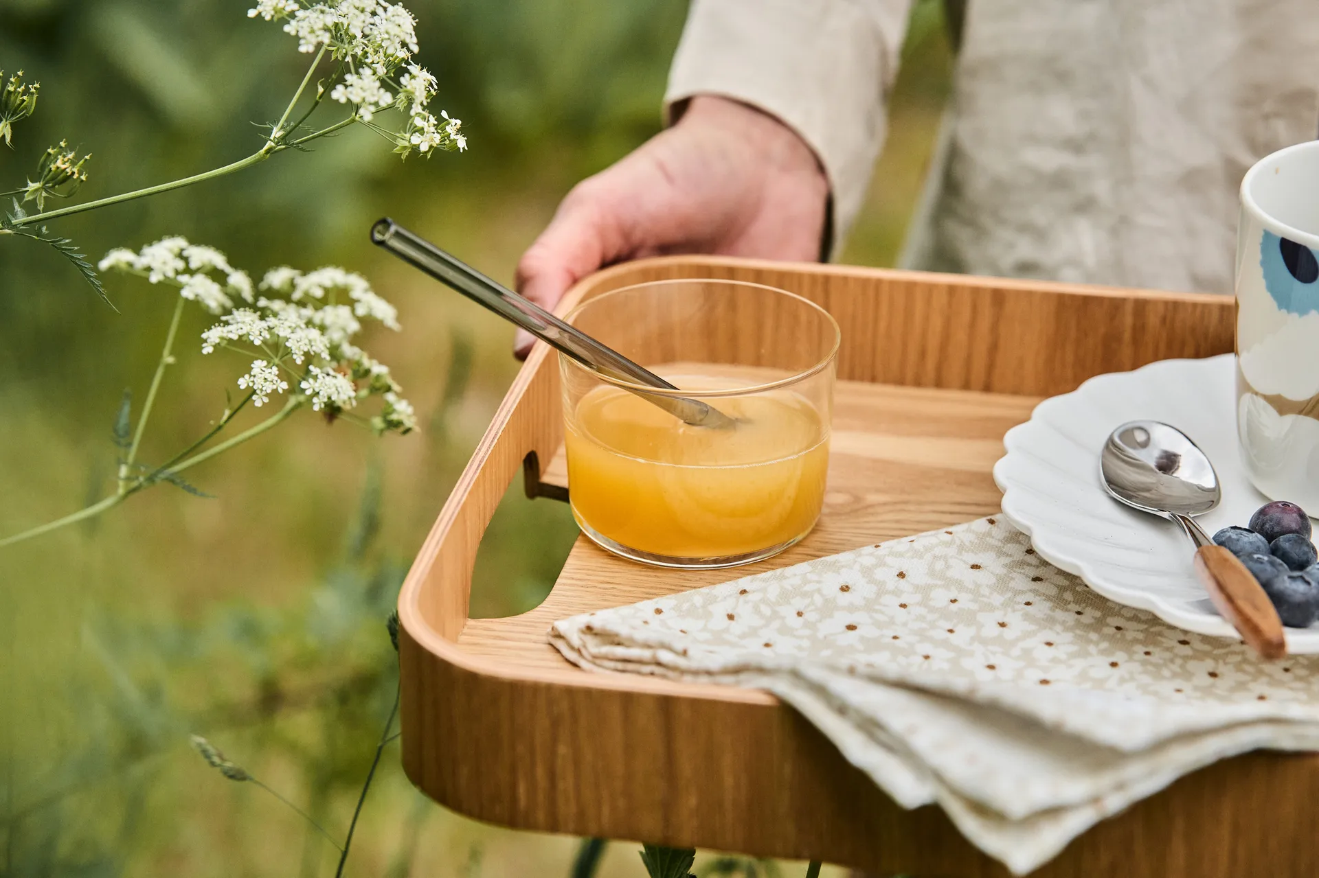 Hanna dienblad, Bruin Sagaform