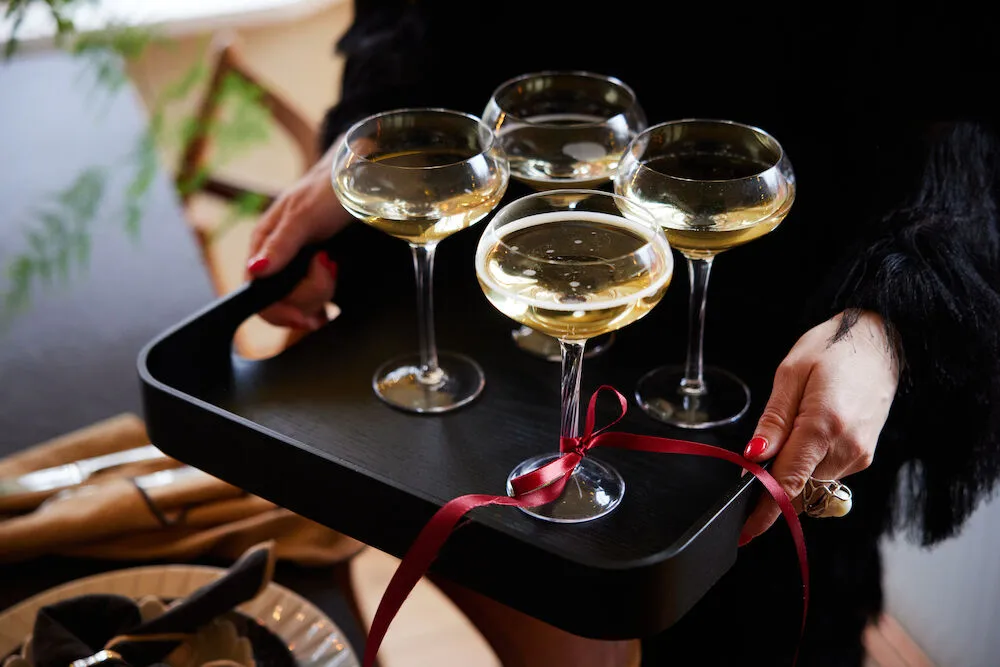 Hanna dienblad, Zwart Sagaform