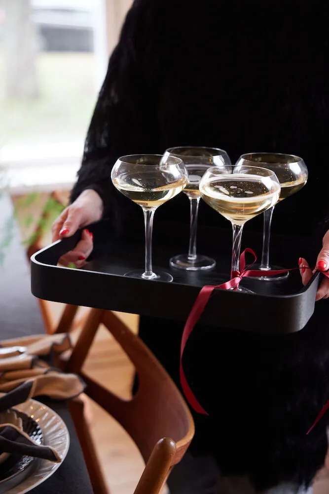 Hanna dienblad, Zwart Sagaform