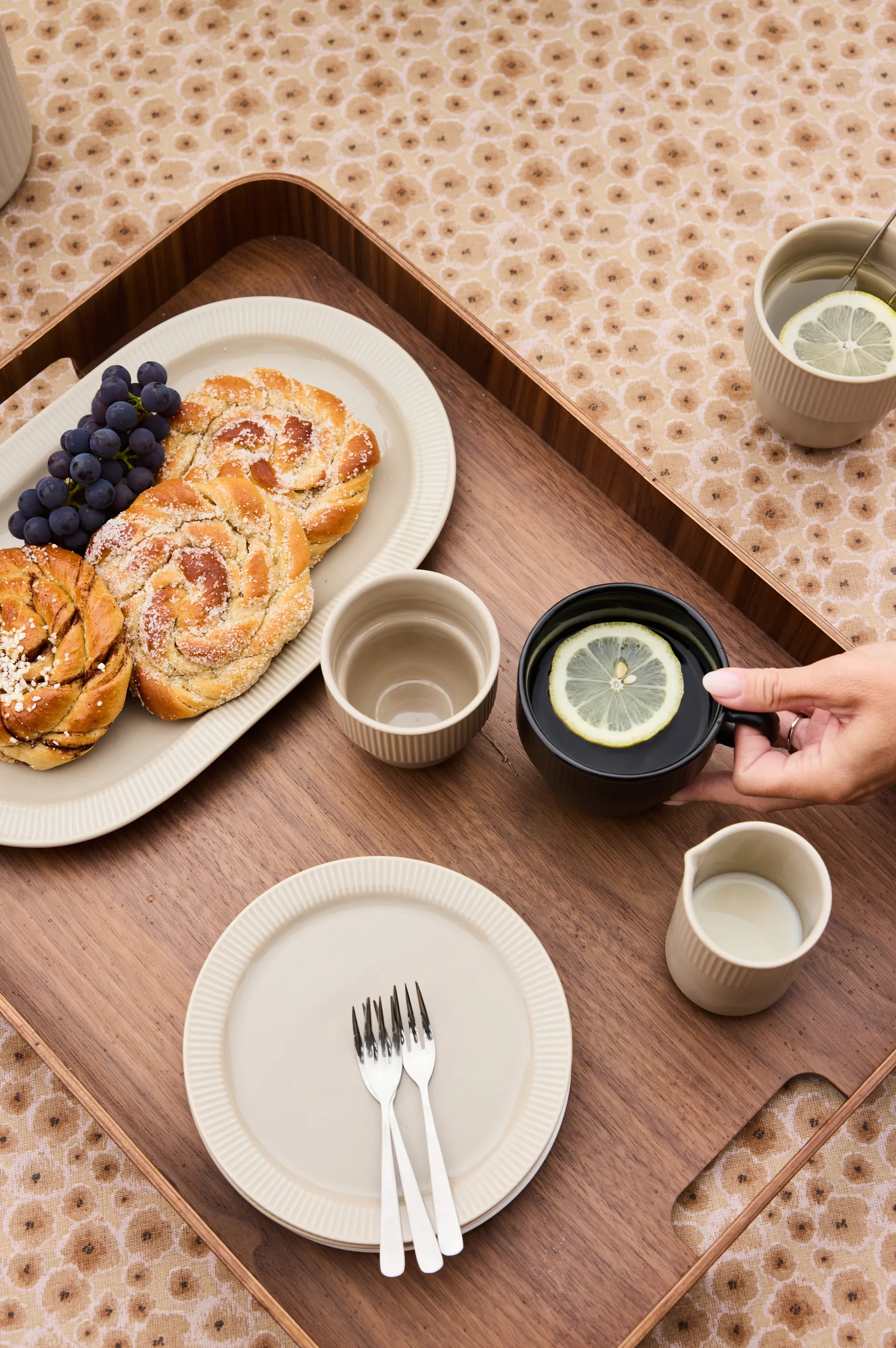 Inka theemok 37,5 cl, Beige-warm grijs Sagaform