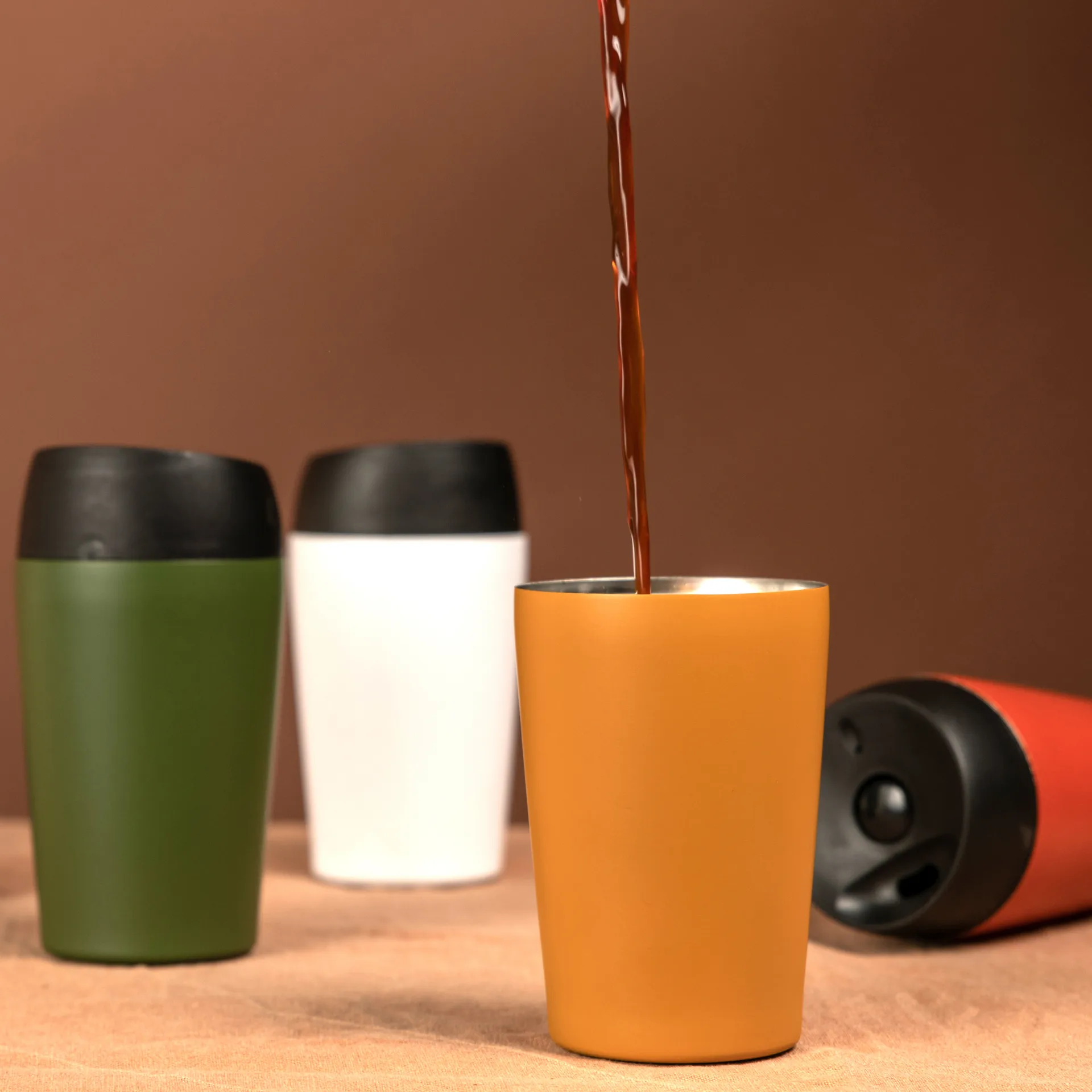 Loke reismok 24 cl, Geel Sagaform