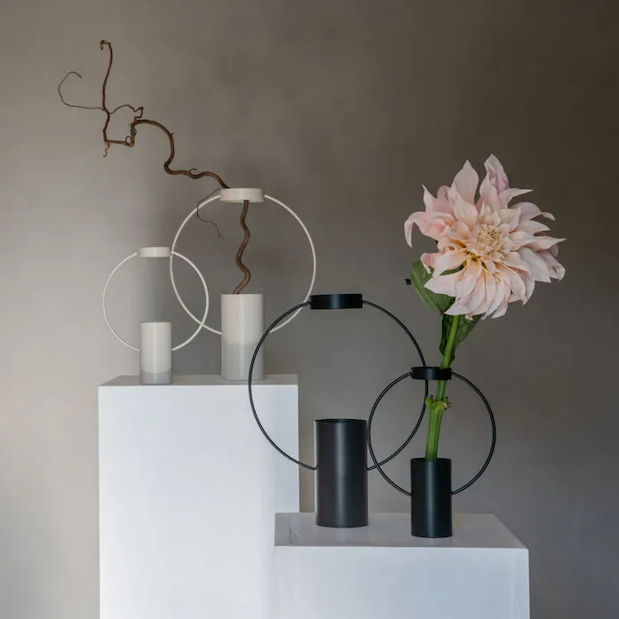 Moon vaas 30 cm, Zwart Sagaform