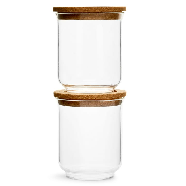 Nature glazen pot met deksel, Klein Sagaform
