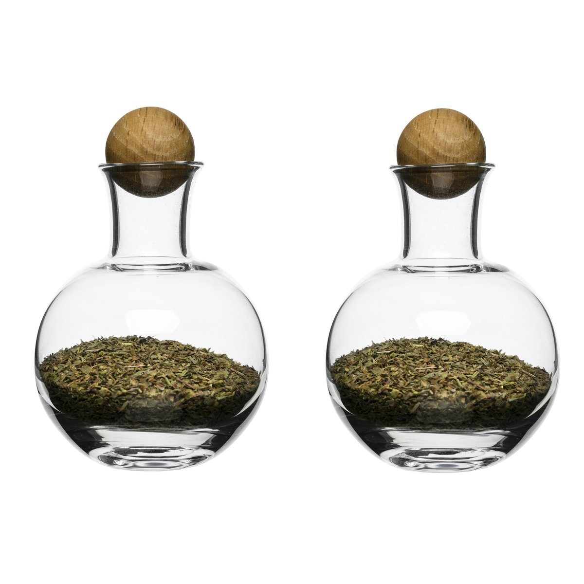 Sagaform Nature serveerset 2-pack | Scandinavisch Interieur | Peper- & zoutstellen | Bruin