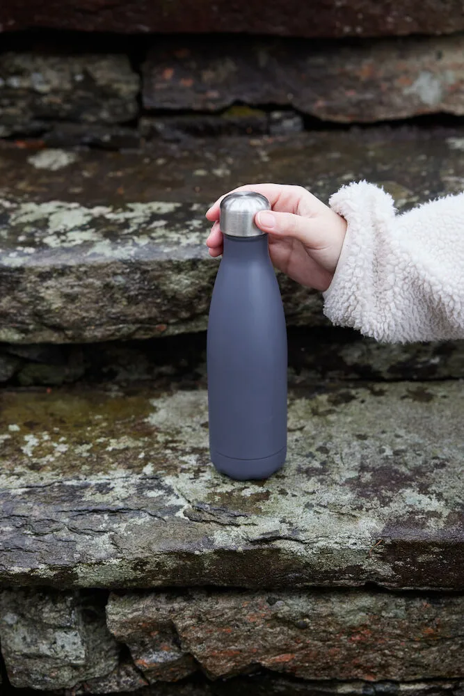 Nils stalen fles 50 cl, Grijs Sagaform
