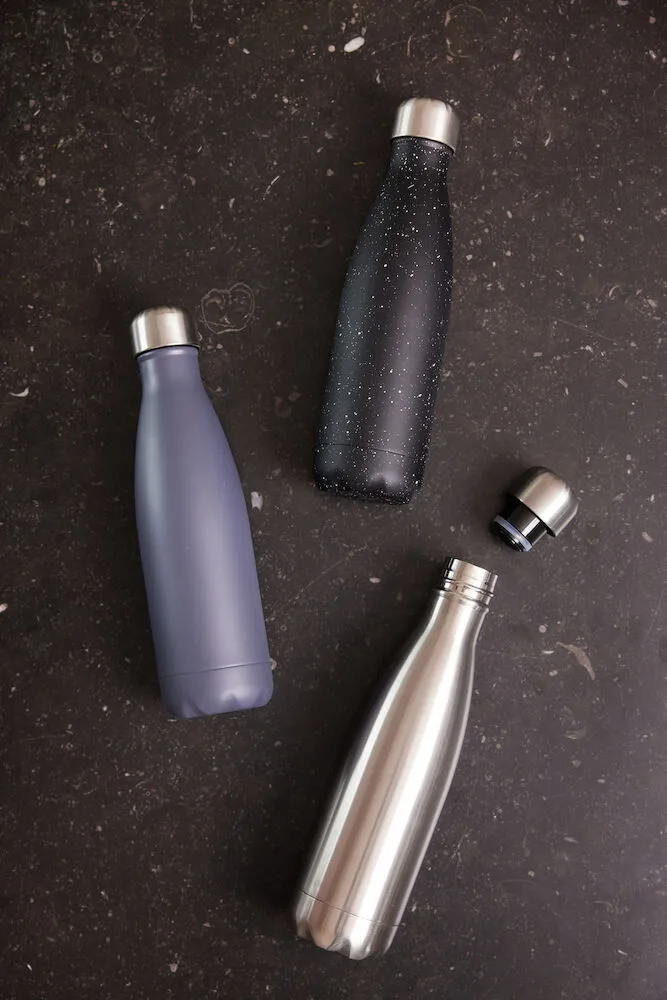 Nils stalen fles 50 cl, Grijs Sagaform