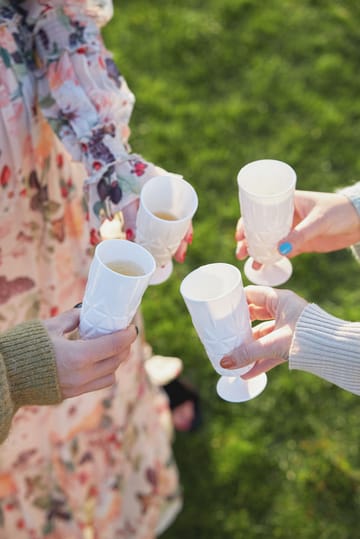 Picknick champagneglas 4-pack - Wit - Sagaform
