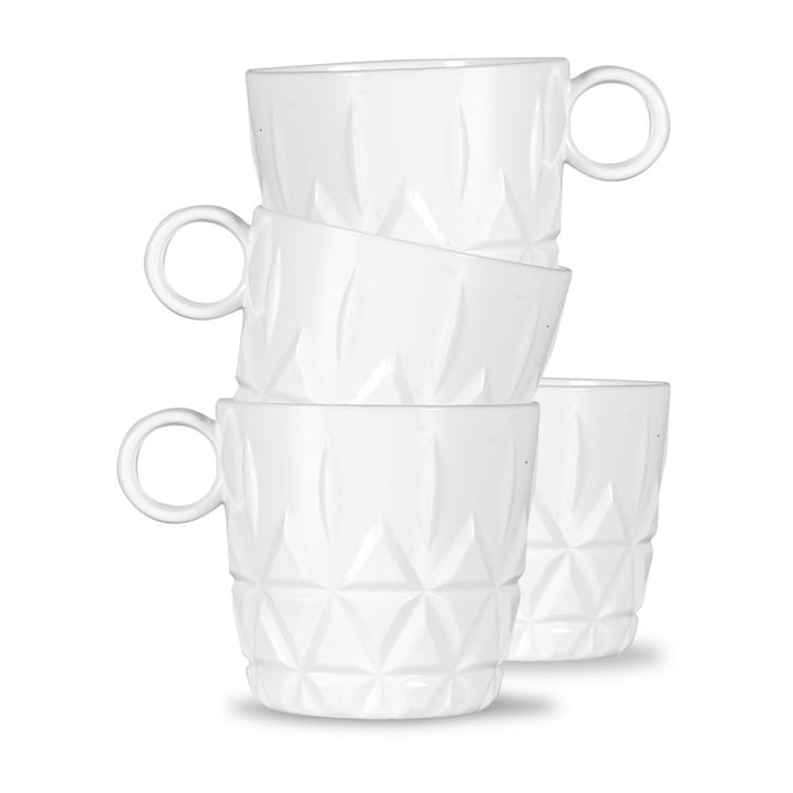 Picknick koffiekop 4-pack - Wit - Sagaform