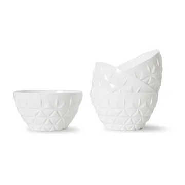 Picknick kommen 4-pack - Wit - Sagaform