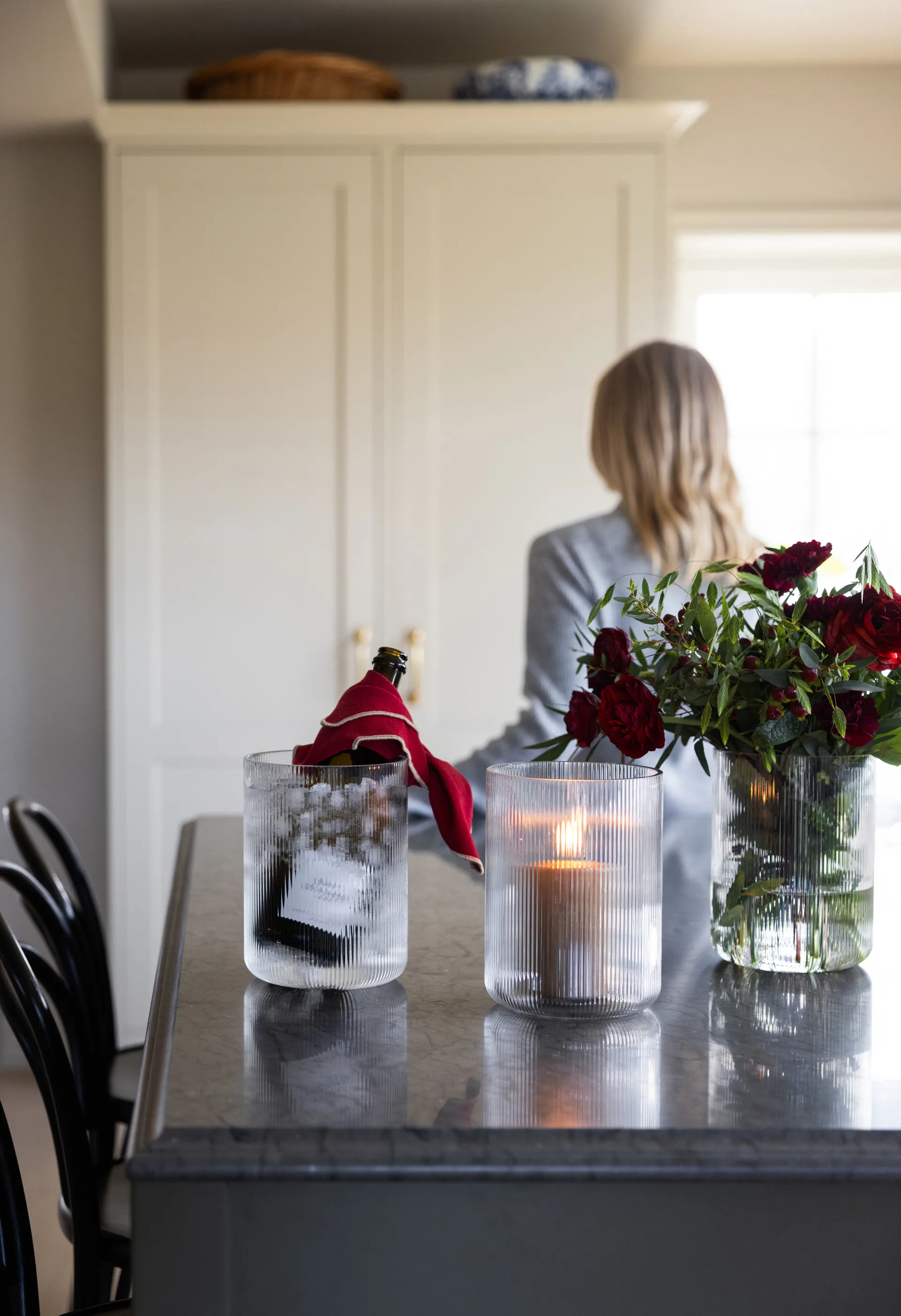 Sagaform Blanka vaas/wijnkoeler Ø15x20 cm, Helder Sagaform