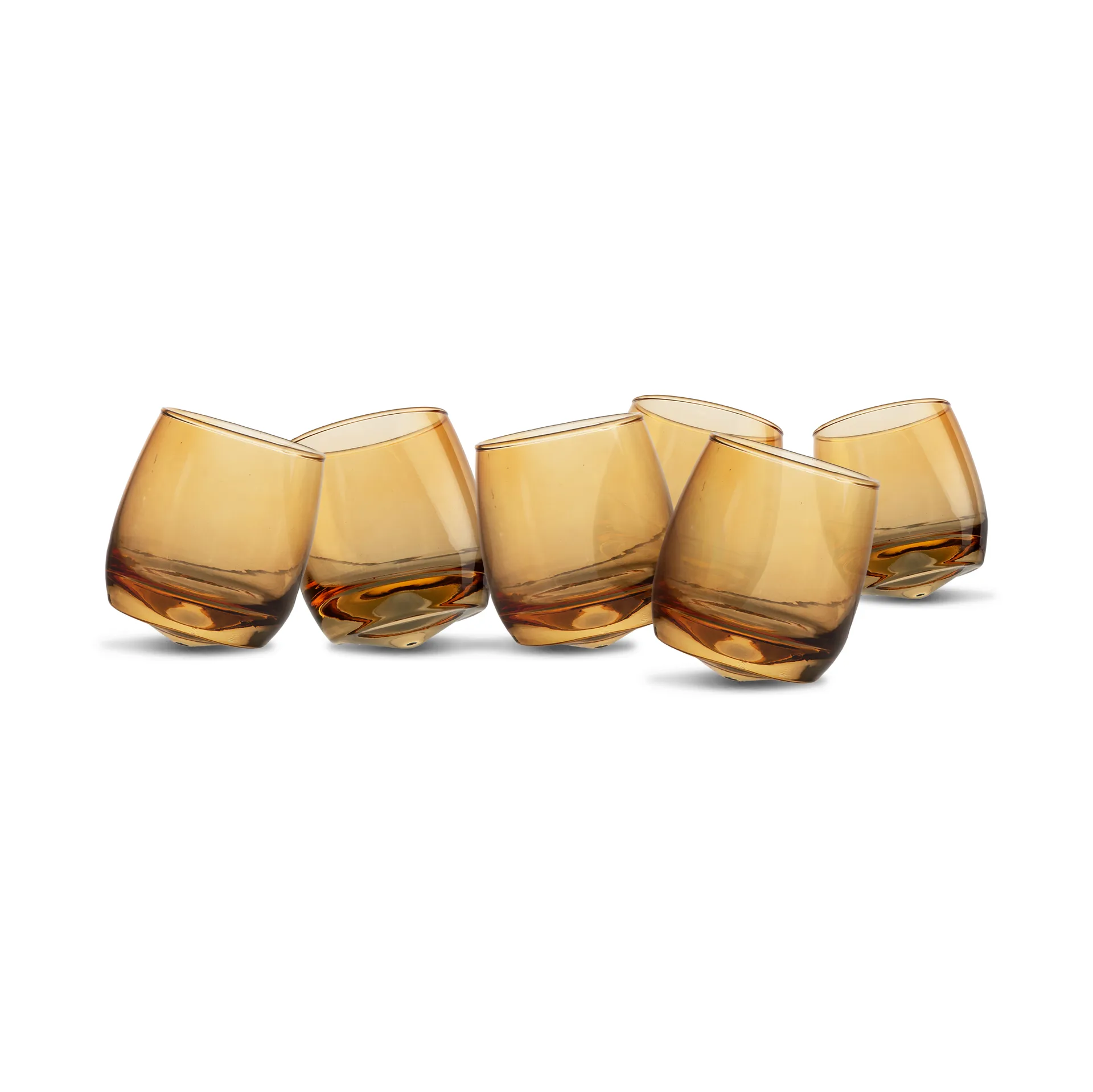 Sagaform tumblers met afgeronde bodem 30 cl 6-pack, Amber Sagaform