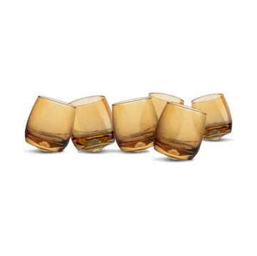 Sagaform tumblers met afgeronde bodem 30 cl 6-pack - Amber - Sagaform