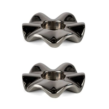 Signe kandelaar 2-pack - Zilver - Sagaform
