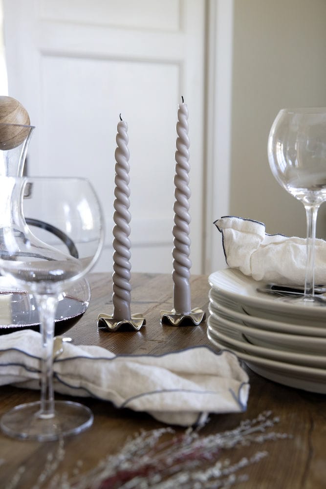 Signe kandelaar 2-pack, Zilver Sagaform
