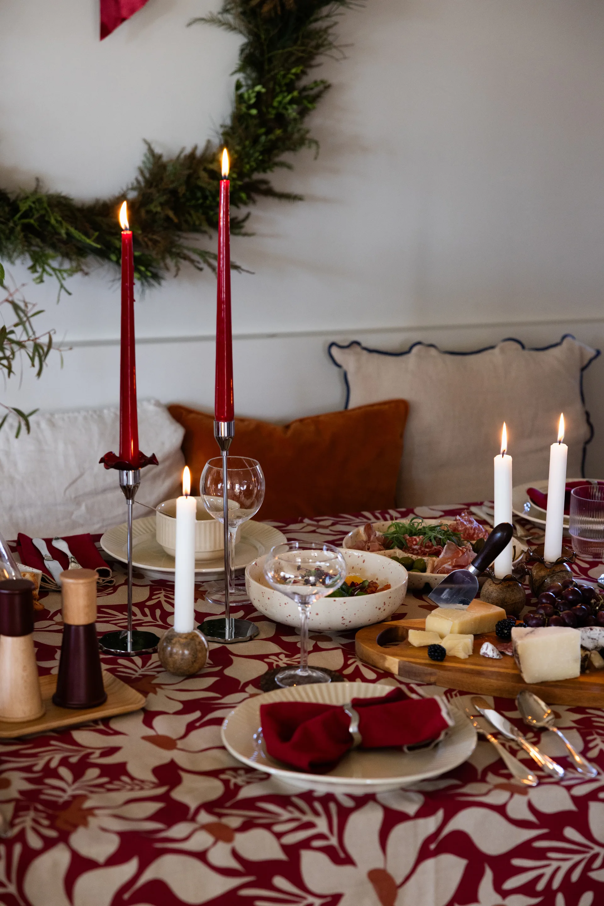 Sten kandelaar Ø6 cm, Bruine bosmarmer Sagaform