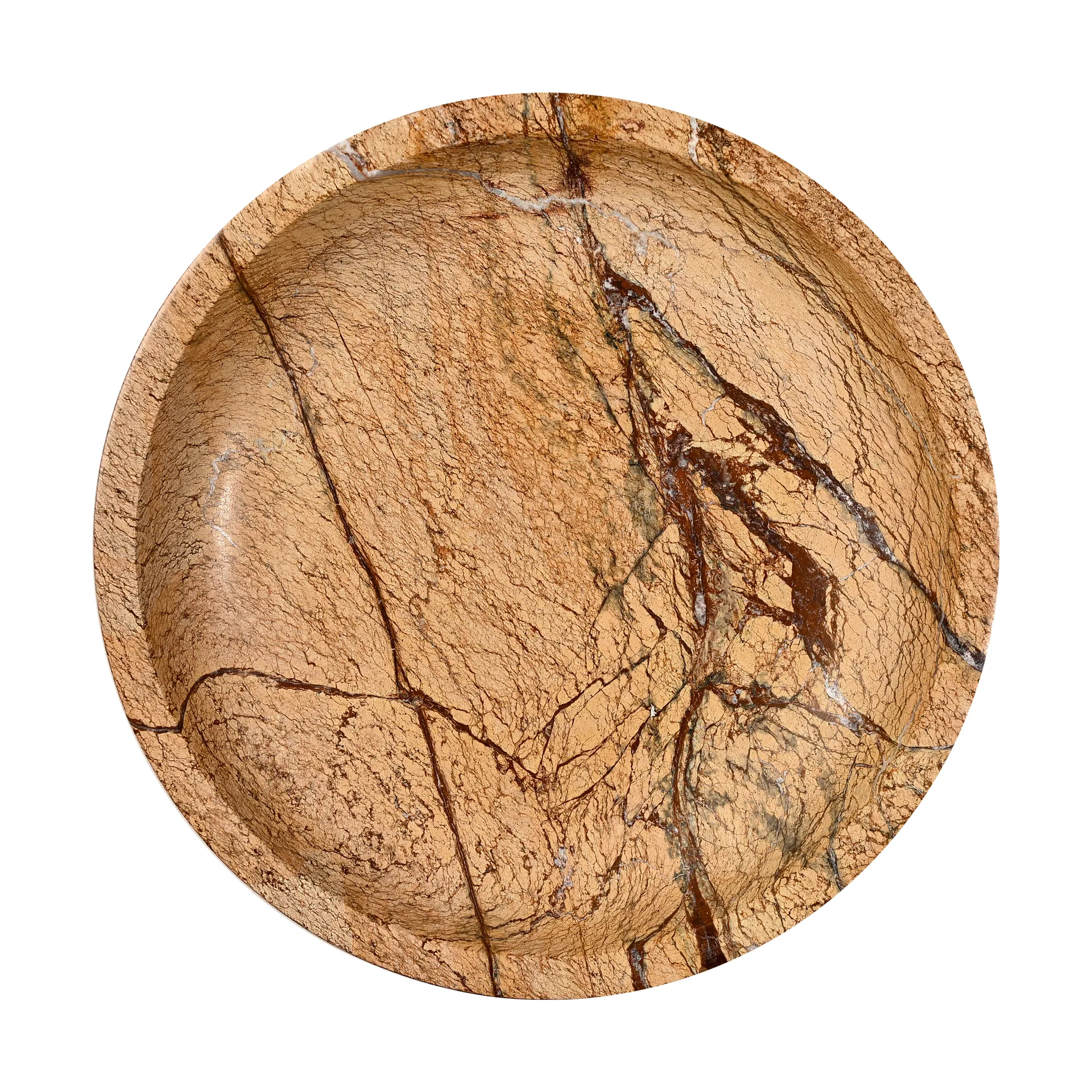 Sten schaal groot Ø28 cm, Bruin bosmarmer Sagaform