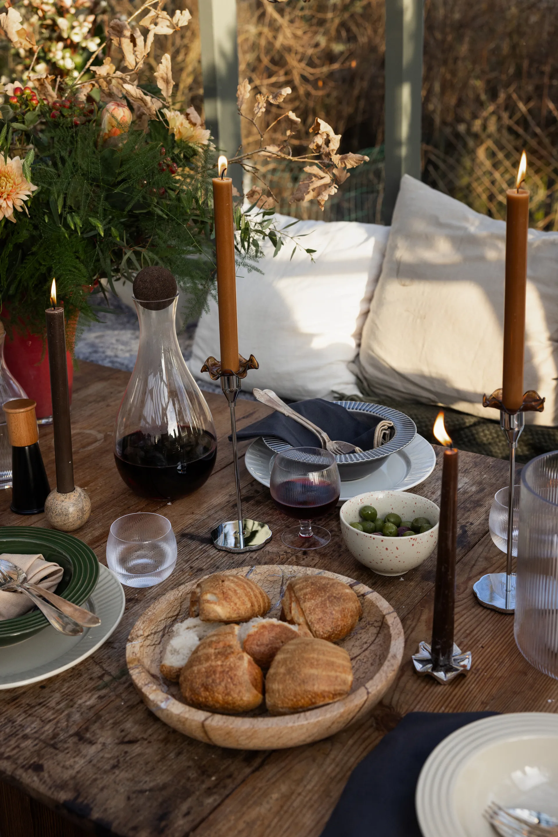 Sten schaal groot Ø28 cm, Bruin bosmarmer Sagaform