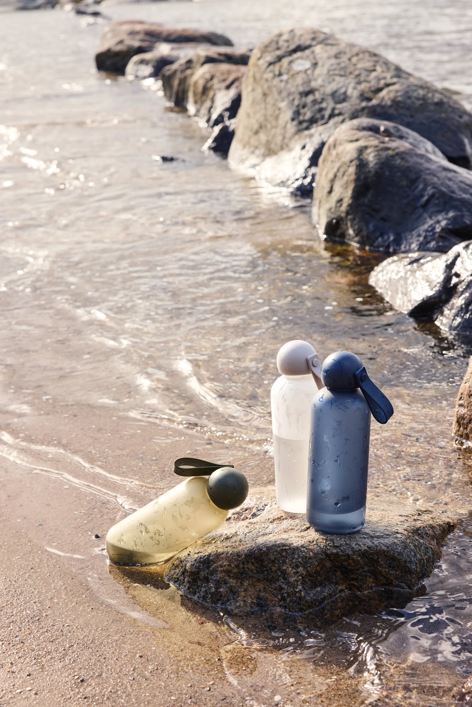 Tom waterfles 65 cl, Beige Sagaform