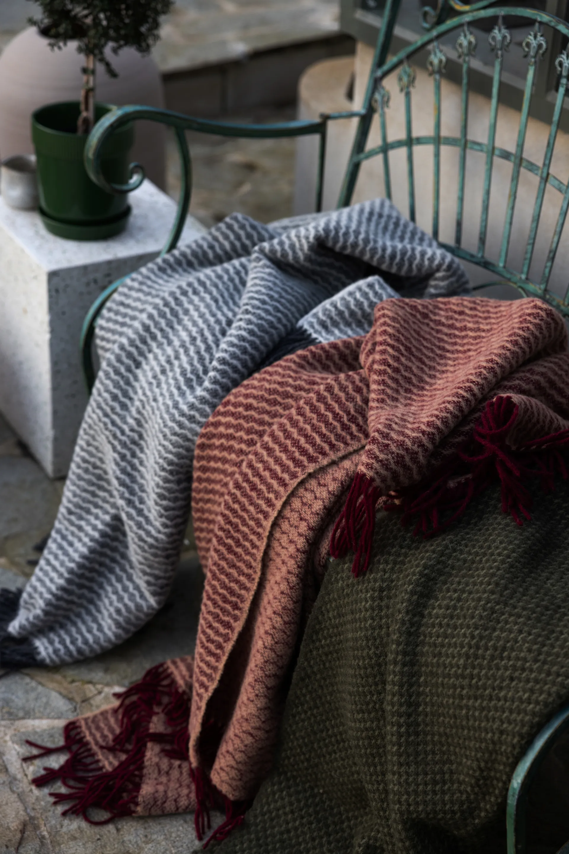 Ulli deken 130x170 cm, Groen Sagaform