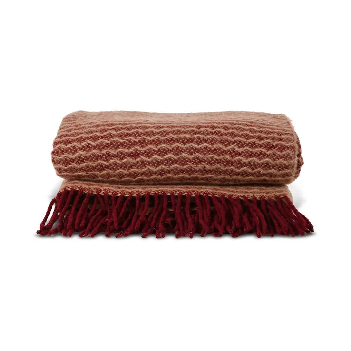 Ulli plaid 130x170 cm - Bordeauxrood - Sagaform